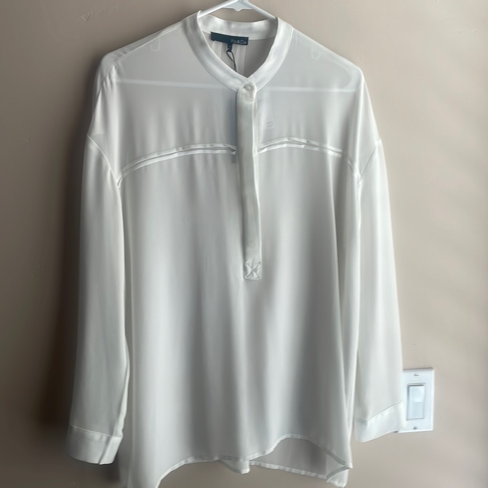 Sheer A-line blouse